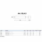 Guri i bardhë qeramik guri Glamour Aldo Bernardi Viadurini