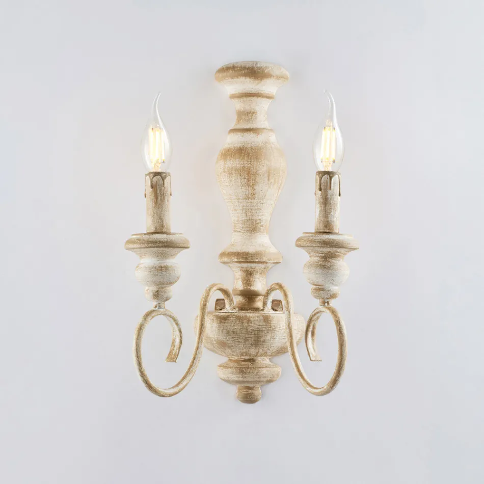 Drita Muri prej Druri dhe Hekuri të Llakuar të Prodhuar në Itali për Dekorim të Brendshëm - Toskanë Viadurini