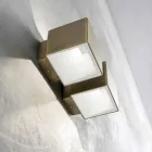 Llambë muri në bronz dhe gips të prodhuar në Itali - Cubetto Aldo Bernardi Viadurini