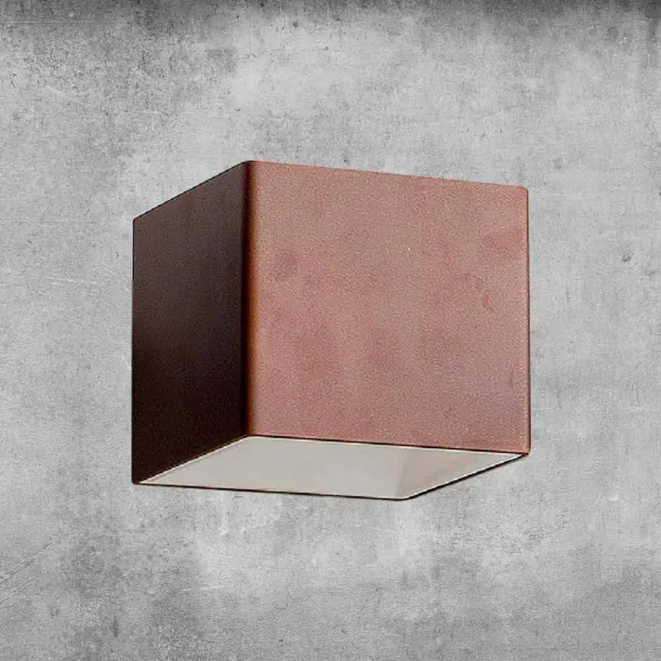 Llambë muri në bronz dhe gips të prodhuar në Itali - Cubetto Aldo Bernardi Viadurini