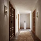 Llambë muri prej tunxhi dhe qelqi me 2 drita me dizajn të punuar me dorë - Lidhur nga Il Fanale Viadurini