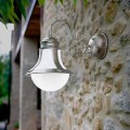 Dizajner prej bronzi dhe mur xhami Sconce Loggia