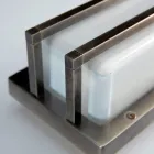 Llambë Muri Vintage prej Tunxhi, Prizë E27 dhe Dritë Atmosferike e Prodhuar në Itali - Kristal Viadurini