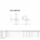 Applique La Traviata bakri, qelqi dhe bronzi antik Viadurini