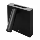 Llambë muri dekorative Led në ngjyrë alumini të bardhë ose të zezë me porte USB - Paola Viadurini