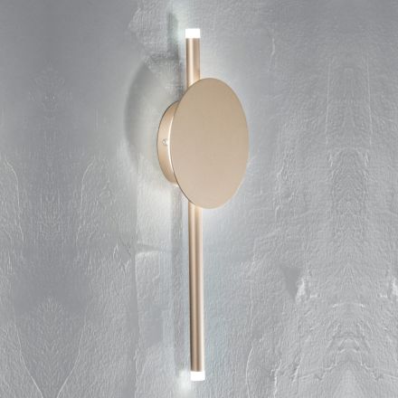 Llambë muri LED me dizajn modern në metal të bardhë, të zi ose ari - dore Viadurini