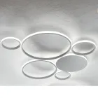 Llambë muri moderne LED me veshje metalike të lyer me ar ose argjend - Punto Viadurini