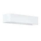 Llambë muri Led për ambiente të brendshme në alumin e bardhë, të zezë ose korten - Renella Viadurini