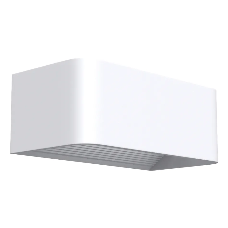 Llambë muri Led për ambiente të brendshme në alumin e bardhë, të zezë ose korten - Renella Viadurini