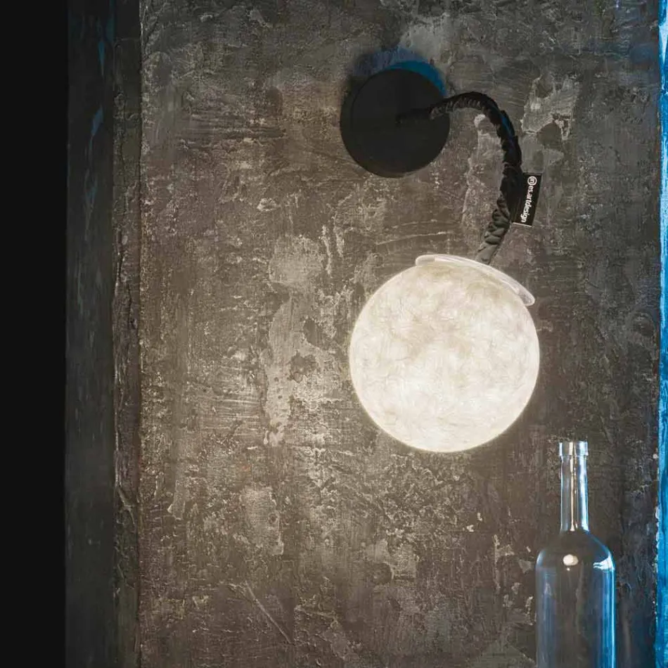 Dritë muri moderne In-es.artdesign Micro Luna Dritë muri në nebulit Viadurini