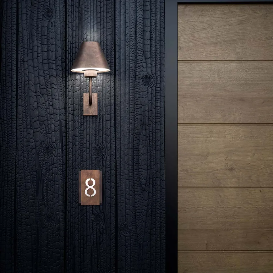 Drita e jashtme e murit në tunxh dhe bakër Prodhuar në Itali - Shpata Viadurini