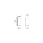 Drita e jashtme e murit në tunxh Prodhuar në Itali - me diell Viadurini