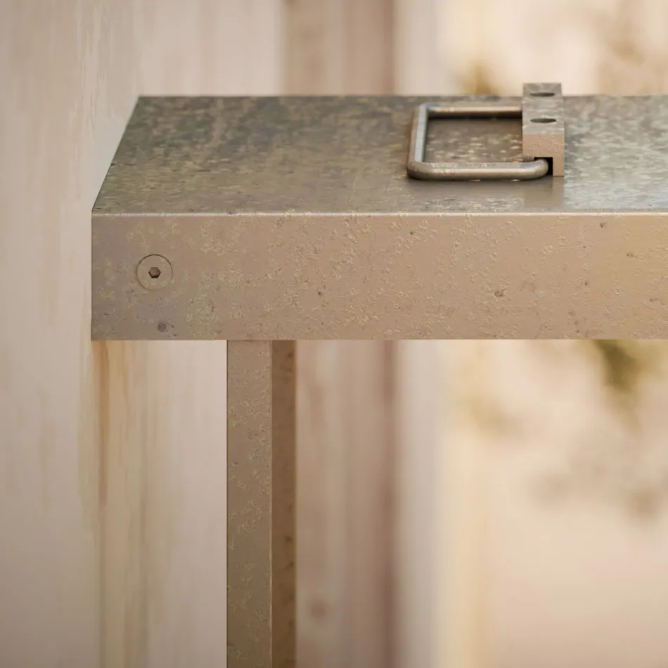 Drita e jashtme e murit në tunxh Prodhuar në Itali - me diell Viadurini