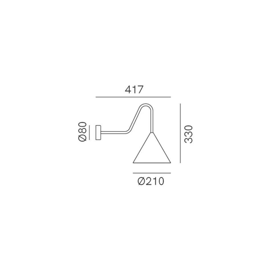 Drita e murit të brendshëm në grafinë Prodhuar në Itali - Shi Viadurini