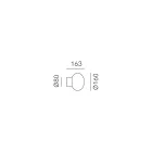 Drita e murit të brendshëm në xham gri Prodhuar në Itali - Lucciola Viadurini