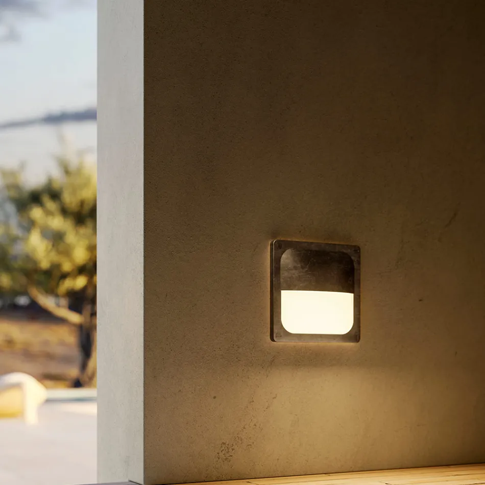 Tavolinë muri prej tunxhi katror me Detaje Opsionale - Varkë Viadurini