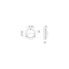 Tavolinë muri prej tunxhi të rrumbullakët me detaj opsional - Varkë Viadurini