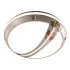 Llambë muri kopshti ose llambë tavani në alumin e lyer me dorë - Brindisi Viadurini