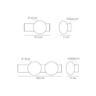 Dritë muri ose tavani prej alumini dhe qelqi të bardhë të fryrë - Alma Viadurini