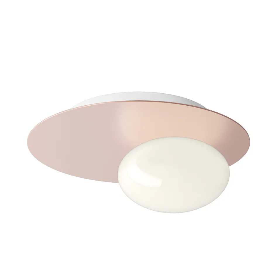 Dritë muri ose tavani prej alumini, metali dhe xhami të bardhë - Luma Viadurini