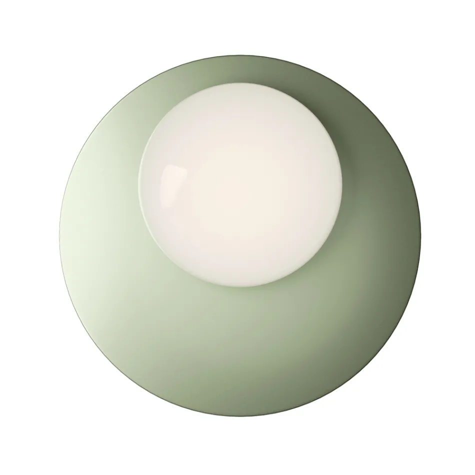 Dritë muri ose tavani prej alumini, metali dhe xhami të bardhë - Luma Viadurini