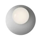 Dritë muri ose tavani prej alumini, metali dhe xhami të bardhë - Luma Viadurini