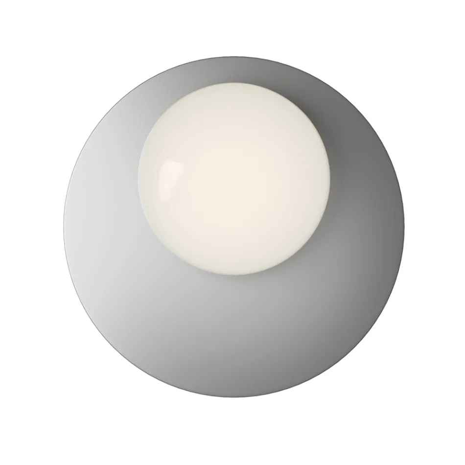 Dritë muri ose tavani prej alumini, metali dhe xhami të bardhë - Luma Viadurini