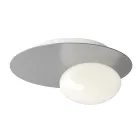 Dritë muri ose tavani prej alumini, metali dhe xhami të bardhë - Luma Viadurini