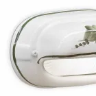 Llambë muri horizontale në natyrë me lule qeramike të lyera me dorë - Brindisi Viadurini