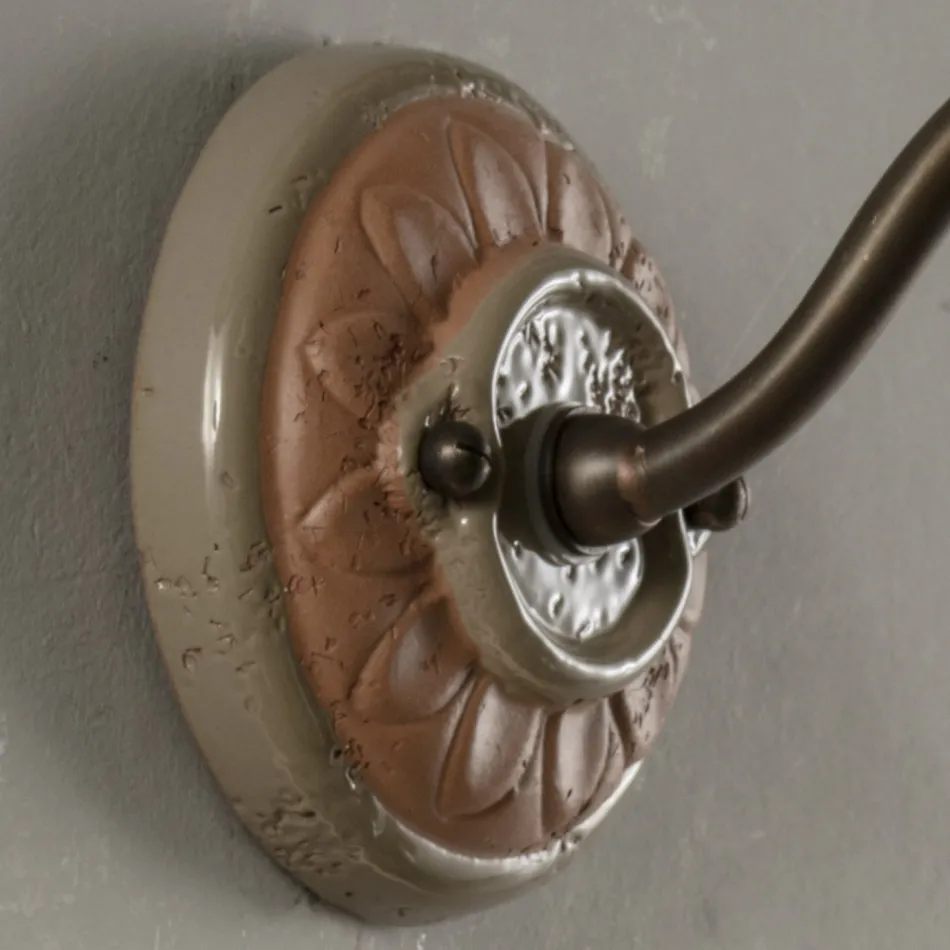 Round Artisan Garden Applique in Galestro Made in Italy - Toscot Spoleto Viadurini