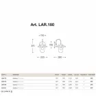 Aplikoni bakër, xham, bronzi klasik La Traviata Viadurini