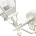 Drita muri e jashtme në stilin vintage në alumin të bardhë Prodhuar në Itali - Dodo Viadurini