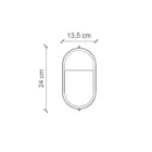 Llambë muri vertikale në natyrë me lule qeramike të lyera me dorë - Brindisi Viadurini