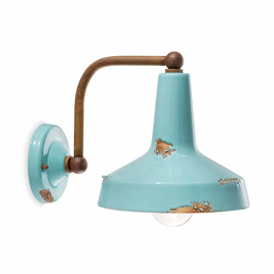 Applique vintage qeramike me qendër të vëmendjes Sandra Ferroluce Viadurini