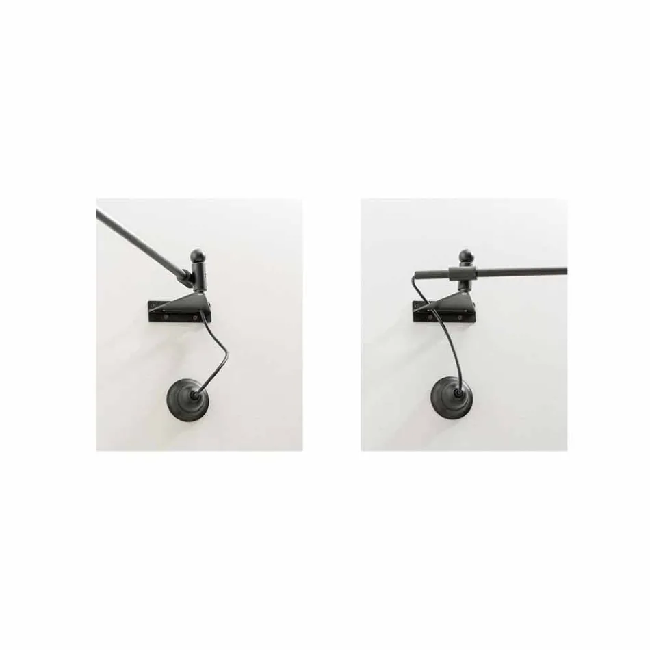 Llambë murale prej bronzi të cilësisë së mirë me krahun e luajtshëm - Meridiana Aldo Bernardi Viadurini