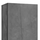 Gardërobë me 2 dyer në dru melamine të bardhë ose rrasa të qëndrueshme - Joris Viadurini