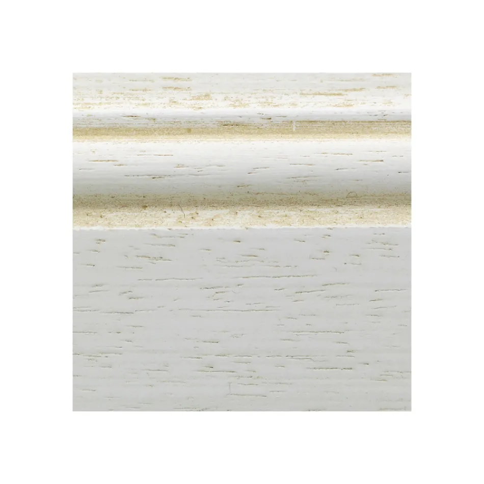 Gardërobë Druri e Bardhë e Patinuar me 2 Dyer Prodhuar në Itali - Agni Viadurini