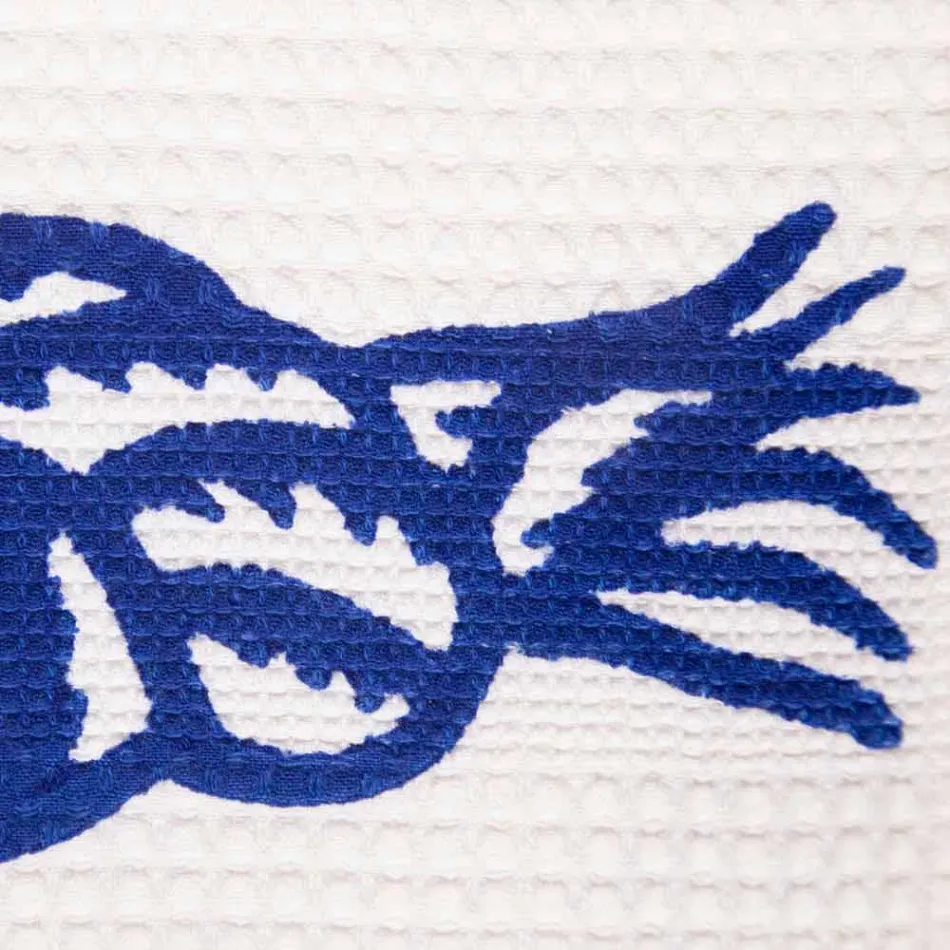 Peshqir me një copë pambuku të punuar me dorë të punuar në Itali - Markat Viadurini