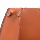 Ombrellë Audrey qëndrim me dizajn modern në lëkurë, bërë në Itali Viadurini