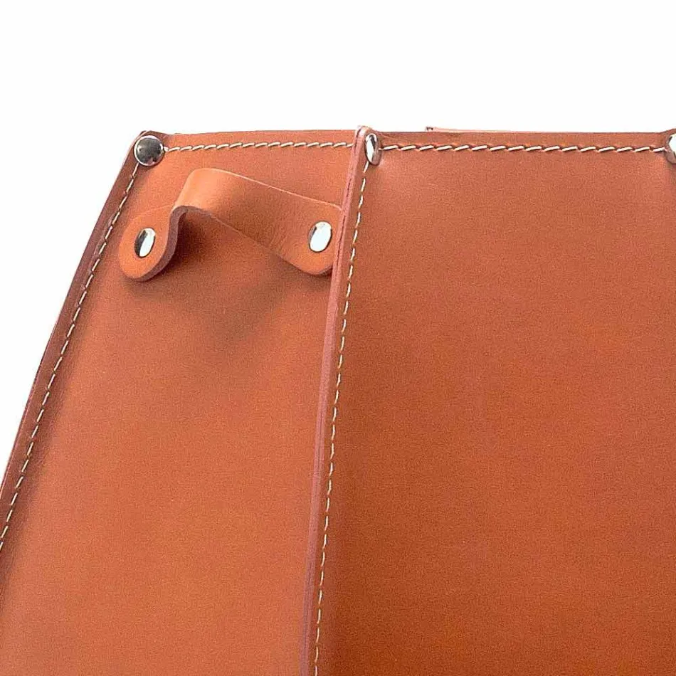 Ombrellë Audrey qëndrim me dizajn modern në lëkurë, bërë në Itali Viadurini