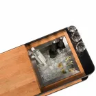 Dizajni modern i celularit në disqe me tabela prej druri dhe çeliku - Giancalliope Viadurini