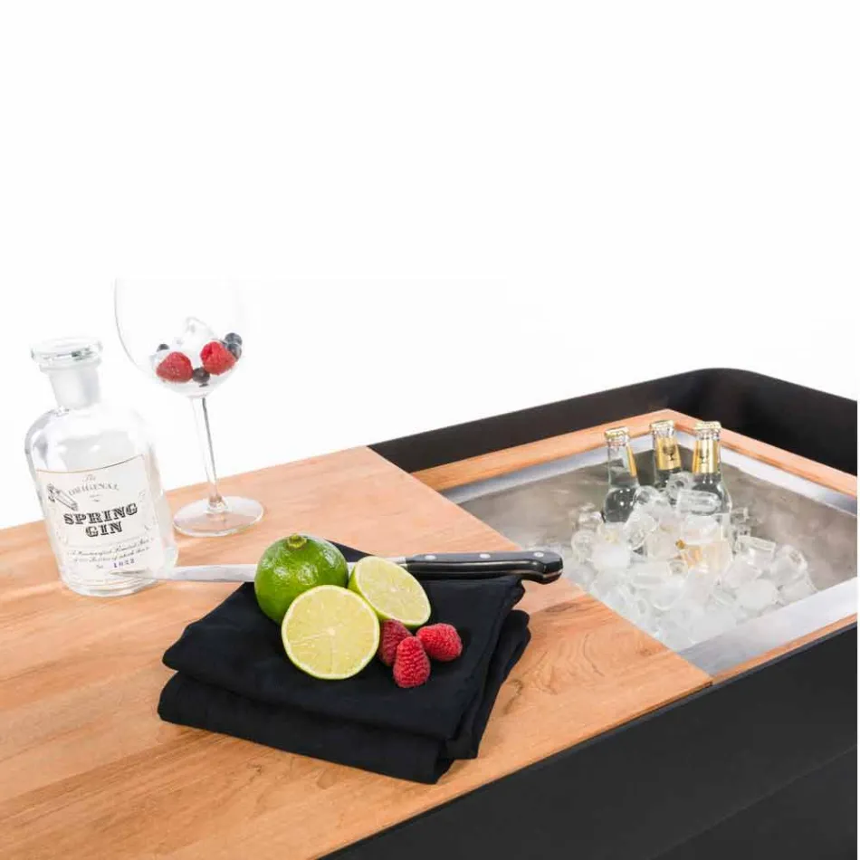 Dizajni modern i celularit në disqe me tabela prej druri dhe çeliku - Giancalliope Viadurini