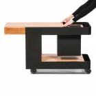 Dizajni modern i celularit në disqe me tabela prej druri dhe çeliku - Giancalliope Viadurini