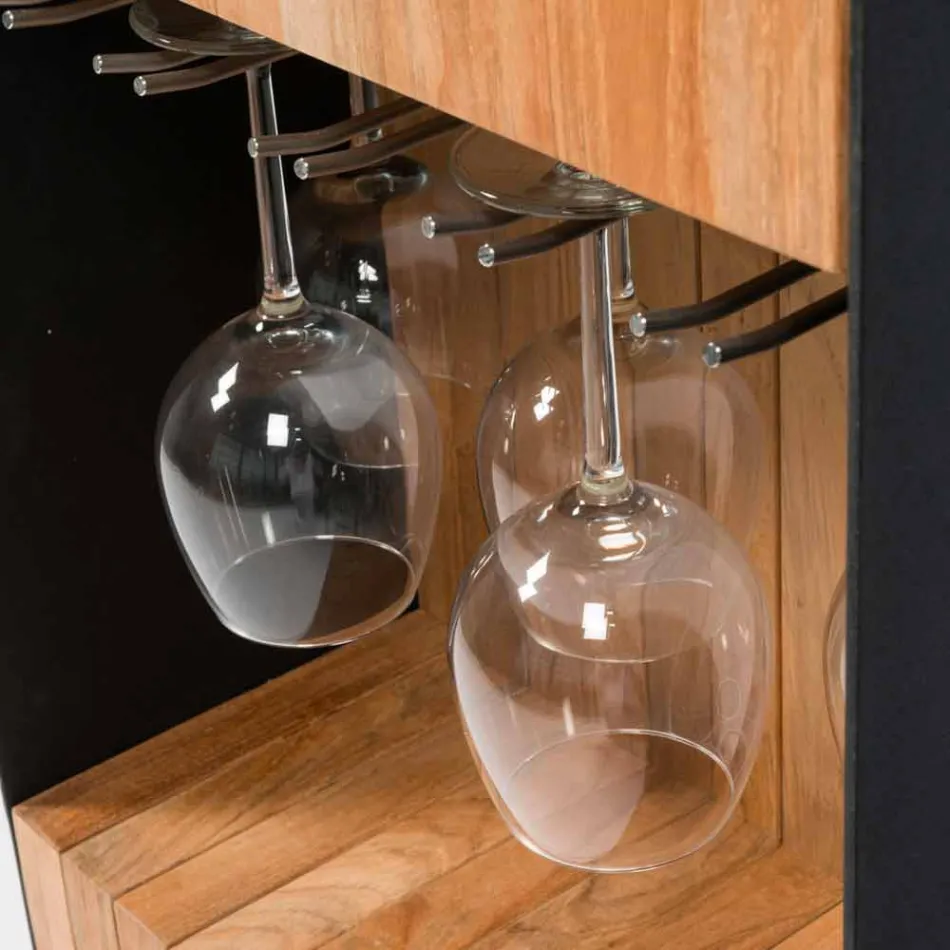 Dizajni modern i celularit në disqe me tabela prej druri dhe çeliku - Giancalliope Viadurini