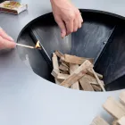 Me pjatë gatimi dhe ndarje mbajtëse druri - Giorgione Viadurini