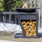 Me pjatë gatimi dhe ndarje mbajtëse druri - Giorgione Viadurini