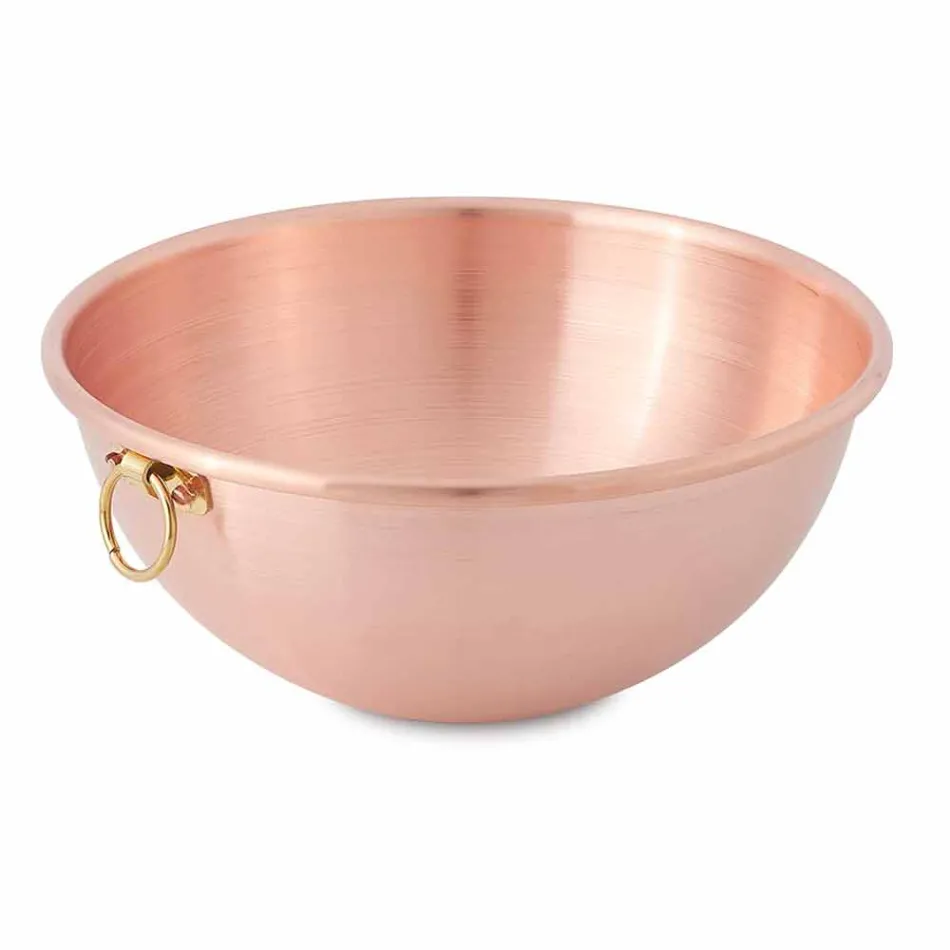 Bastardella gjysëm sferike në bakër i konservuar me duar me unazë 36 cm - Giampiero Viadurini