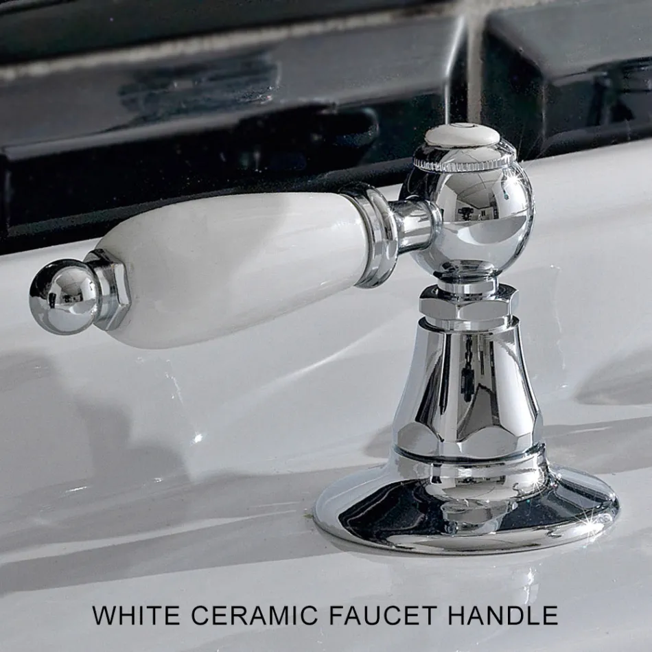 Mikser legeni me 3 vrima me leva të stilit klasik në tunxh të punuar me dorë - Noriana Viadurini