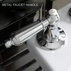 Mikser legeni me 3 vrima me leva të stilit klasik në tunxh të punuar me dorë - Noriana Viadurini