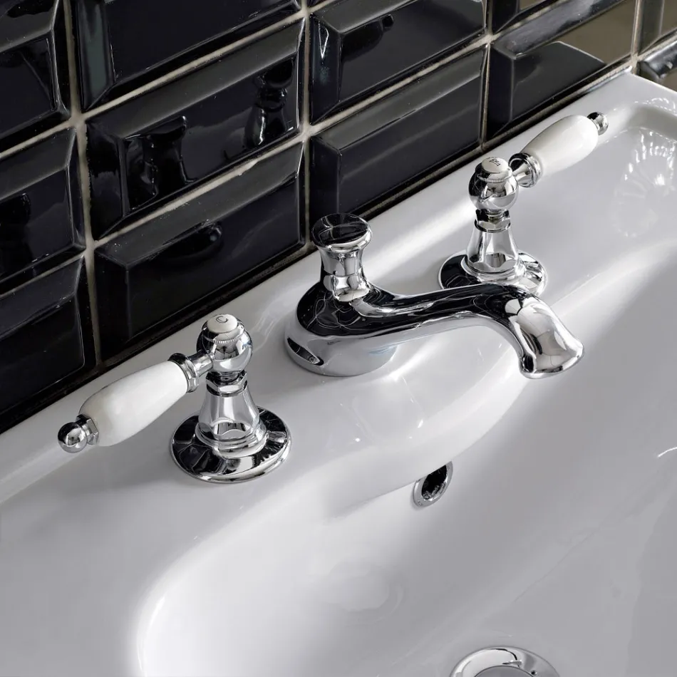 Mikser legeni me 3 vrima me leva të stilit klasik në tunxh të punuar me dorë - Noriana Viadurini